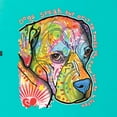 thumbnail image 2 of Neon Lab Dog Lover Shirt | Labrador Dogs Speak To Those Who Listen | Dean Russo Art Animal Lover Ladies Racerback Tank Top, Tahiti Blue, X-Large, 2 of 6