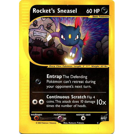 Pokemon Promo Cards Rocket's Sneasel #5 [Best Of