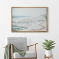 thumbnail image 2 of PixonSign Framed Canvas Print Wall Art Misty Fog Coastal Beach Shore Nature Wilderness Illustrations Fine Art Decorative Farmhouse/Country Relax/Calm/Cozy Multicolor Zen for Bedroom - 24"x36" Natural, 2 of 5