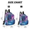 thumbnail image 2 of FORMRS Mini Backpack Purse for Women Quilted Travel Daypack Casual Shoulder Bag, Galaxy Pattern, 2 of 7
