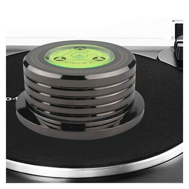 Vinyl Record Player 50/60Hz LP Universal Disc Turntable Stabilizer Aluminum Alloy With Level Weight Clamp Vinyl Record Player ,Simple Setup