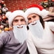 thumbnail image 4 of Xihbxyly Barba de Papá Noel, Barba Postiza Blanca Suave, Diseño Realista, Material Cómodo, Accesorio para Fiestas, Decoración Navideña, Fácil de Usar, Tamaño 23 X 19 X 4 Cm, 4 of 6