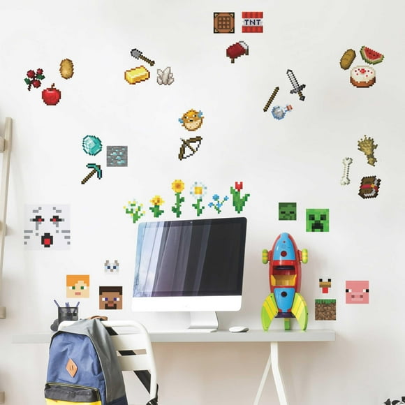 Adhesivos de pared RoomMates Minecraft RMK5006SCS 38 piezas