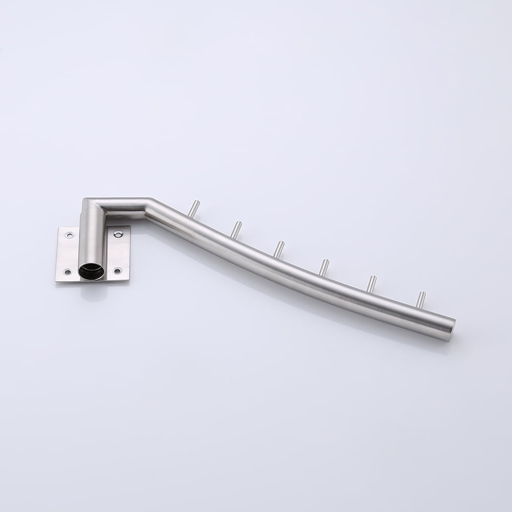 Kes Sus 304 Stainless Steel Clothes Hanger with Swing Arm Holder