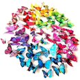 thumbnail image 1 of 108 pegatinas 3d para decoración de pared de mariposas, decoraciones de mariposas, 1 of 1