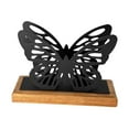 thumbnail image 2 of CoudarTitie Butterfly Napkin Holder for Table Countertop Organizer Freestanding Metal Tissue Black, 2 of 8