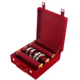 thumbnail image 4 of Kuber Industries Wooden 1 Piece Three Rod Velvet Bangle Storage Box (Maroon) - Ctktc22736, 4 of 4
