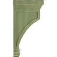 thumbnail image 3 of Ekena Millwork 5 1/2"W x 5 1/2"D x 10"H Fluted Wood Vintage Decor Corbel, Restoration Green, 3 of 6