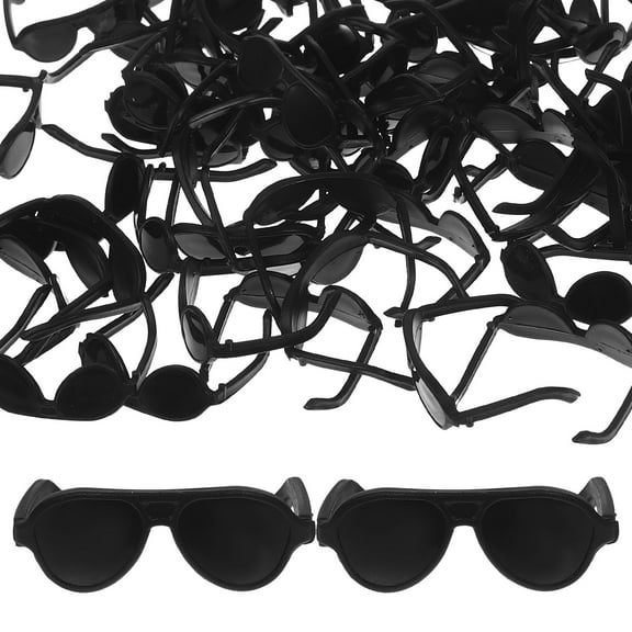 LOLIPPYY 60pcs Miniature Doll Glasses Decorations, Sunglasses Props for Dolls, Doll Accessories Set