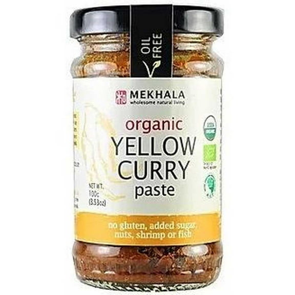 Mekhala Organic Thai Yellow Curry Paste, 3.53 Ounce -- 6 per Case.