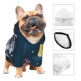 thumbnail image 3 of Balery Astronaut With USA Flag Sudadera con Capucha para Perros Pequeños – Ropa para Mascotas, Disfraz para Perros y Gatos, Ideal para Fiestas y Cosplay-X-Small, 3 of 7