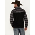 thumbnail image 4 of Rank 45 Men's 45&Reg; Grove Striped Print 1/4 Zip Pullover Black Medium  US, 4 of 4