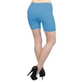 thumbnail image 3 of Vivian's Fashions Legging Shorts - Cotton, Lace Trim, Misses Size (Turq, L), 3 of 3