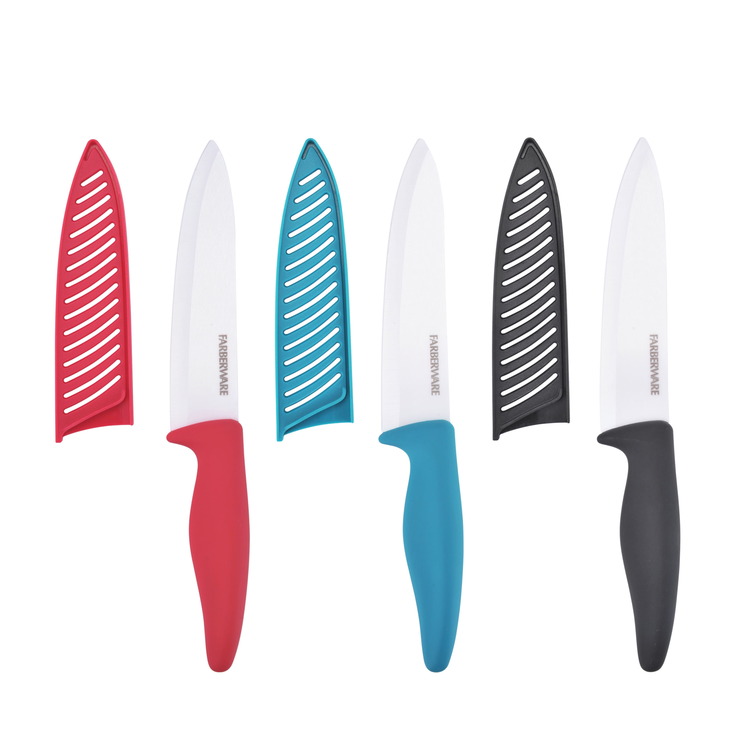 Farberware Ceramic 6" Assorted Colors Chef Knife