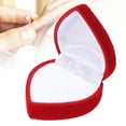 thumbnail image 4 of Red Love Jewelry Box, Jewelry Box Simple Small Retro  For Ceremony For Proposal For Gift, 4 of 8