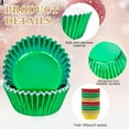 thumbnail image 3 of 300Pcs Christmas Foil Cupcake Liners Red Green Gold Foil Metallic Cupcake Wrappers Muffin Liners for Christmas Holiday Party Supplies Table Decor, 3 of 7