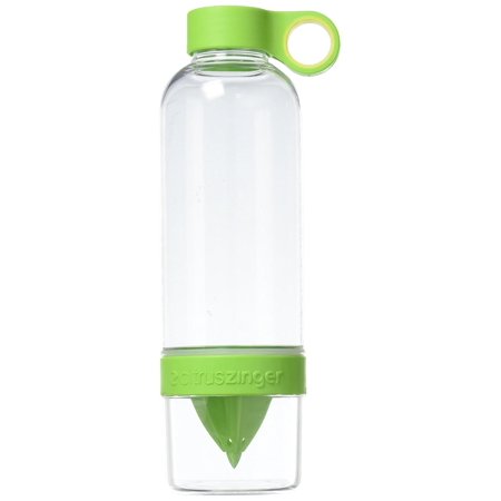 Citrus Zinger Water Bottle, CZ100Green, Uses Zing Anything's Patented Active Infusion technology to release more flavor from your Lemon, Limes and.., By Zing