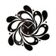 thumbnail image 1 of Reloj de pared silencioso, autoadhesivo, fácil de leer, decorativo para oficina negro, 1 of 9