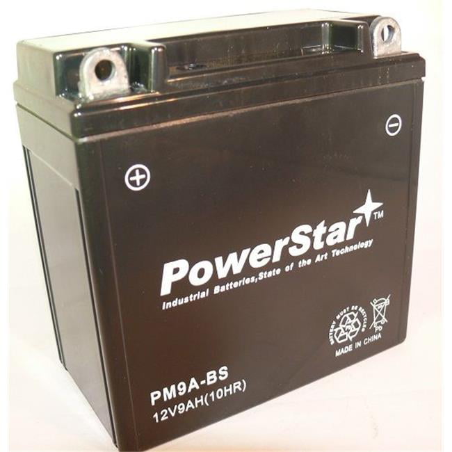 PowerStar PM9A-BS-073 9-B Battery for Piaggio Vespa Motorcycle 200 cc PX200-ARC