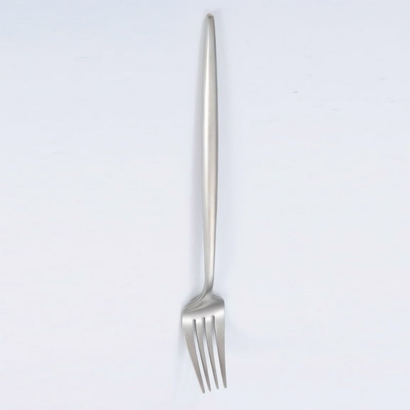 Zhuge 4Pcs Dinner Forks Stainless Steel Silverware Forks Modern Flatware Cutlery Forks-Silvery A