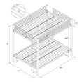 thumbnail image 5 of DHP Full over Full Metal Bunk Bed in Silver, 5 of 5