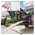 thumbnail image 5 of 1Pc 7.5' Aluminum Folding Loading Ramp Pickup Trucks Bed, Trailers Ramp Dirt Bike UTV ATV Trucks Lawn Mowers Cargo Trailer Loading Ramp 89.8" Lx11 W 750 lbs Capacity, 5 of 7