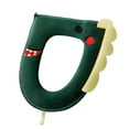 thumbnail image 7 of Raindrops Green Corduroy Toilet Seat Cushion with Good Elasticity and Neat Zipper for Bathroom Use Fits Most Toilets, 7 of 7