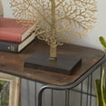 thumbnail image 4 of 11" x 16" Gold Metal Tree Sculpture, by DecMode, 4 of 10