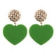 thumbnail image 2 of Joyería de aleación Pendientes de gancho en apariencia de de amor caliente Pendientes colgantes Verde, 2 of 7