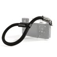 thumbnail image 1 of Camera Adjustable Rope Wrist Strap with Leather ends with electroplated mounting ring, 1 of 9
