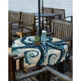 thumbnail image 2 of Hokiten Outdoor Tablecloths with Umbrella Hole & Zipper, Teal Blue Octopus Round Tablecloth 54 Inch, Summer Coastal Beach Wave Waterproof Table Cloth, Patio/Pool/Picnic Table Covers, 2 of 7