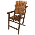 thumbnail image 2 of Leigh Country TX 93730 Char-Log Wood Adult Outdoor Bar Height Armchair-Brown, 2 of 5