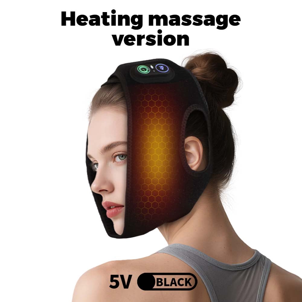 Cordless Face Heating Pad, 5000mAh Heated Wrap Face Mask with 3 Heat and 3 Time Settings, Wearable Heating Pad for Face, Rechargeble Warm Compress for Face Jaw Chin Wisdom Teeth