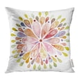 thumbnail image 1 of RYLABLUE White Watercolor Colorful Sun Flower Painting Throw Pillowcase Cushion Case Cover, 1 of 1