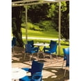 thumbnail image 3 of Compamia Romeo Chaise de Salle à Manger de Patio en Résine avec Accoudoirs, Bleu Foncé, 3 of 5