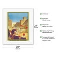 thumbnail image 2 of Le Maroc Par Marseille (Morocco by Marseille) - The Sultan Going to the Mosque of Fez - Vintage Railroad Travel Poster by Maurice Romberg c.1925 - Fine Art Rolled Canvas Print 16in x 20in, 2 of 4