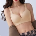 thumbnail image 7 of ylioge Bras for Women Plus Size M-5X Lightweight Wireless Push Up Bralettes Ladies Casual Solid Color Breathable No Show Support Underwear Bra, 7 of 7