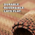 thumbnail image 3 of Homespice Decor 513809 4 x 6 ft. Gingerbread Jute Rectangular Braided Rug - Brown, Deep Red, 3 of 5