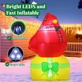 thumbnail image 4 of Goosh Bird inflable navideño, 1,5 m, decoración exterior, 4 of 6