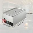 thumbnail image 4 of Yesurprise Commercial Food Warmer 24QT*1- Electric Steam Table 1200W Professional Countertop Stainless Steel Buffet Bain Marie 86-185°F Temp Control for Catering and Restaurants, 4 of 7