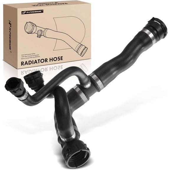 A-Premium Upper Radiator Coolant Hose to Thermostat Replacement for BMW E60 525i 530i 2004-2005 Auto Trans