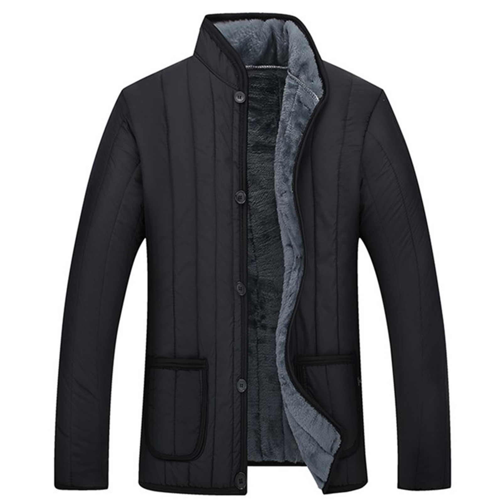Mens Coats and Jackets Winter Slearance,Fleece Jacket Men Casual Long