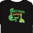 thumbnail image 4 of Inktastic My Cousin Loves Me Dinosaur Boys or Girls Long Sleeve Toddler T-Shirt, 4 of 5