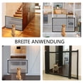 thumbnail image 5 of Protección de seguridad para mascotas con diseño elegante, ventana transparente, puerta de malla plegable portátil para uso en interiores y exteriores, puerta de escalera extensible con mecanismo de, 5 of 5
