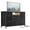 Dark Grey, variant on Jojoka 8-Drawers TV Stand with LED Light and Power Outlets for 55" TV, Dresser Chest of Drawers for Bedroom, Wood Top and Fabric Drawer for Entryway, Brown