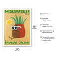 thumbnail image 3 of Hawaii by Jet - Mr. Pineapple Head - Pan American World Airways - Vintage Airline Travel Poster by Phillips - Bamboo Fine Art 290gsm Paper (Unframed) 12x16in, 3 of 4
