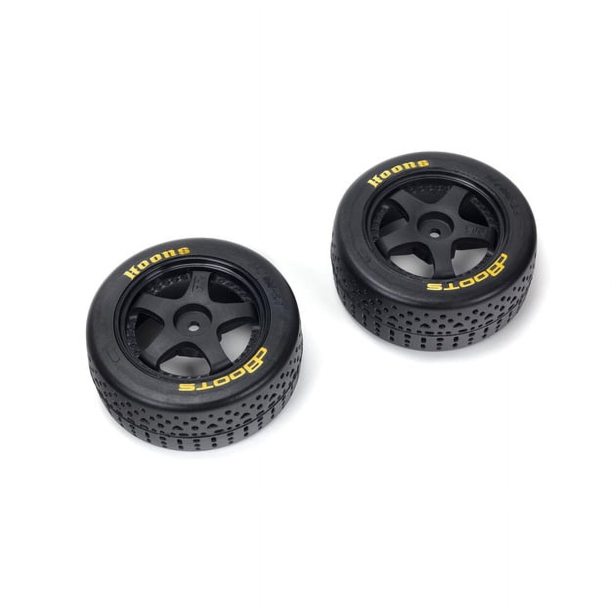 Paire De Pneus DBoots Hoons 35/085 – Montés Sur Roues 5 Rayons, Argent, Pour RC, Stabilité Haute Vitesse