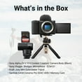thumbnail image 7 of Sony Alpha ZV-E10 II Content Creators’ Camera Body (Black) Bundle with Vlogger Shotgun Microphone, Joey Mini Extendable Tripod with Built-In Phone Mount, and SDXC UHS-I Memory Card (4 Items), 7 of 7
