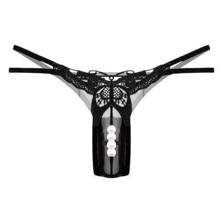 Crotchless Panty Funny Women Thongs Black Underwear Ladies Underwear
