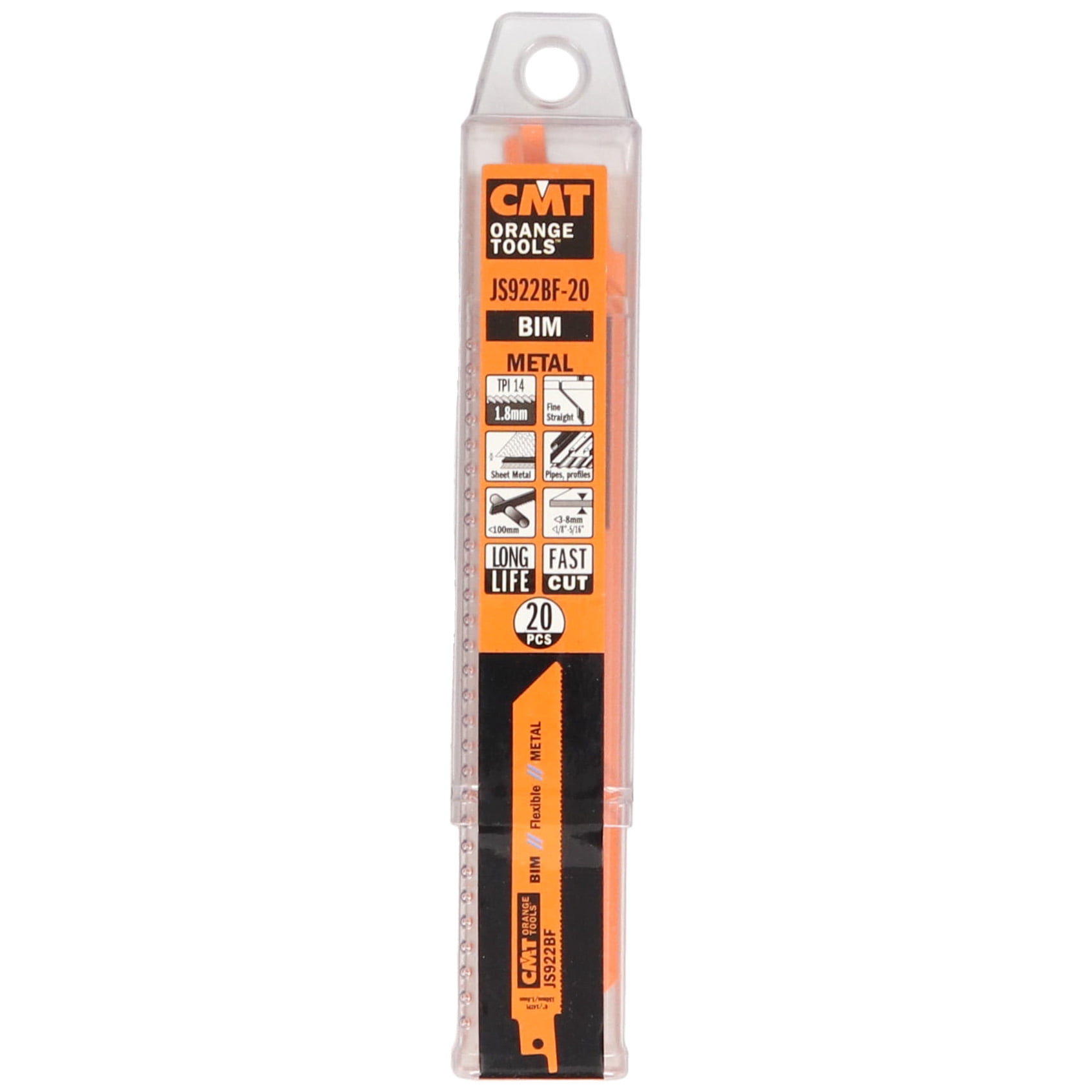 CMT JS922BF-20 (20-Pack) 14 TPI Bi-metal Saw Blades for Reciprocating Saws
